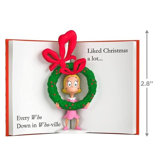 New Grinch Who Stole Christmas Book Hallmark Keepsake Ornament Cindy Lou Who Box - Picture 6 of 6